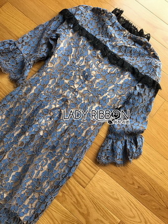 Lilac Lace Mermaid Dress