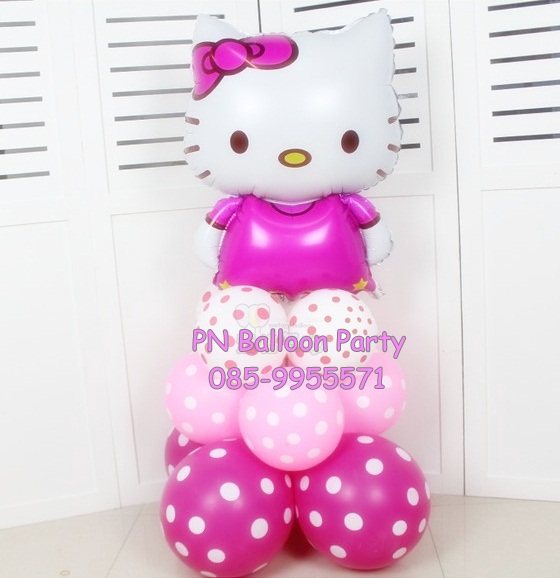 เซ็ตลูกโป่งคิตตี้ Kitty Balloons Colorful