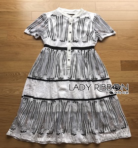 Lady Ribbon Lace Shirt Dress เชิ้ตเดรสผ้าลูกไม้สีขาว