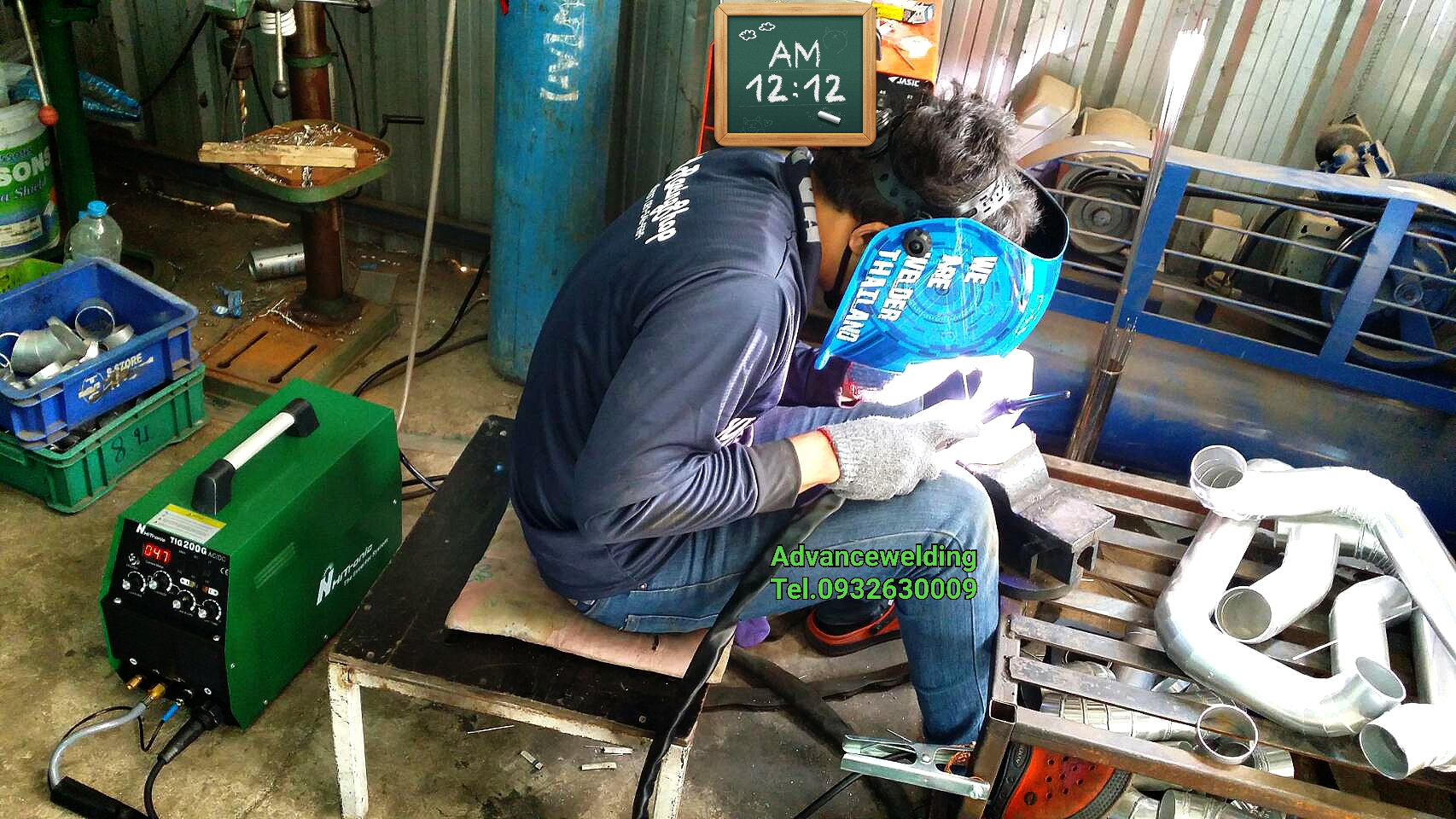 เครื่องเชื่อมอลูมิเนียม ยี่ห้อ รุ่นTIG200GACDC