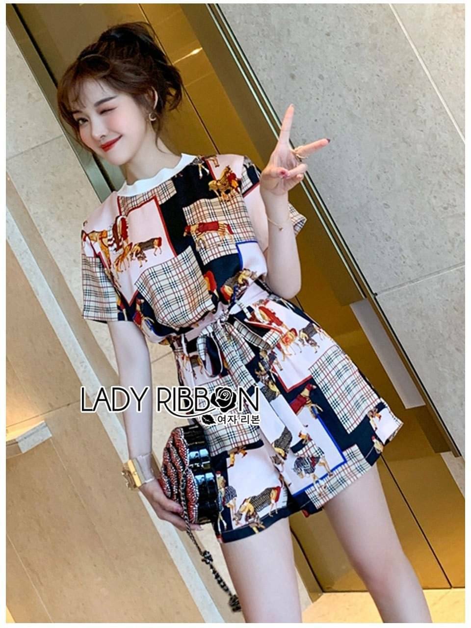เซ็ตเสื้อแขนสั้นพิมพ์ลาย