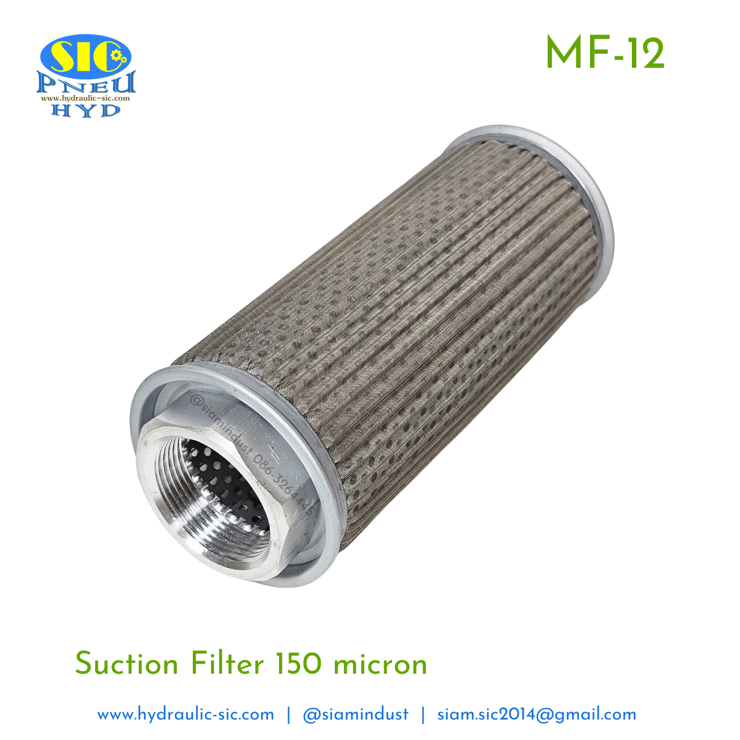 กรองไฮดรอลิค MF-04,MF-06,MF-08,MF-10,MF-12,MF-16 กรองขาดูด Suction Filter : POKE