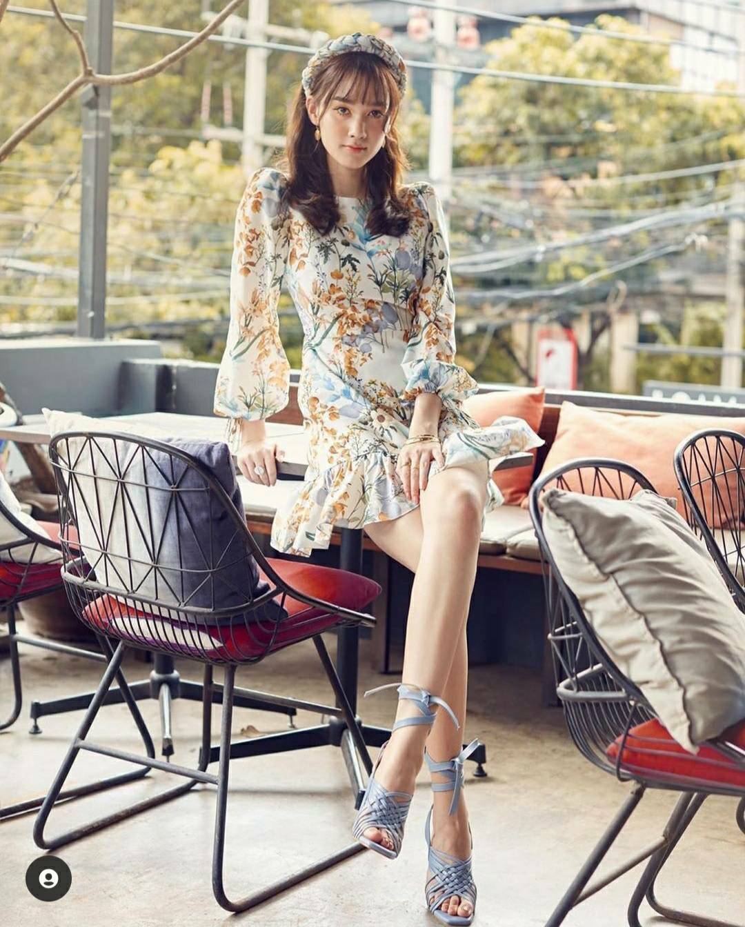 เดรสผ้าปริ้นลายดอก