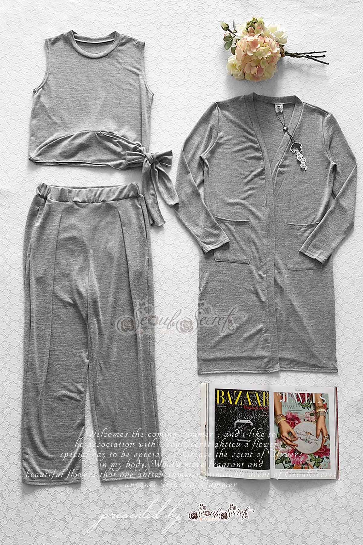 เสื้อคลุมตัวยาวแขนยาวทรงแขนกุดเนื้อผ้ายืด