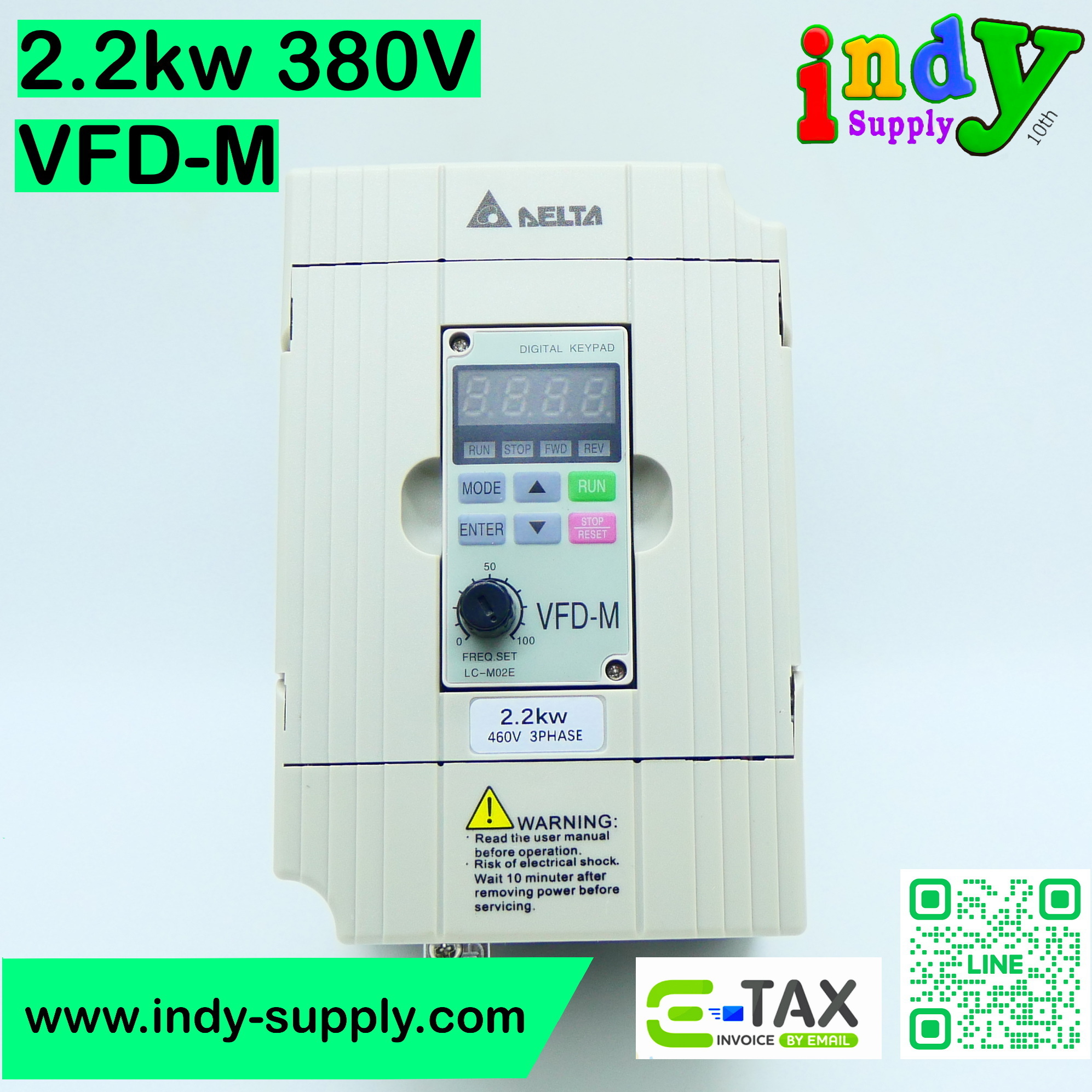 INVERTER VFD-M 2.2KW 380V