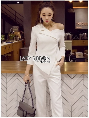 เซ็ตเสื้อสูททรงเปิดไหล่