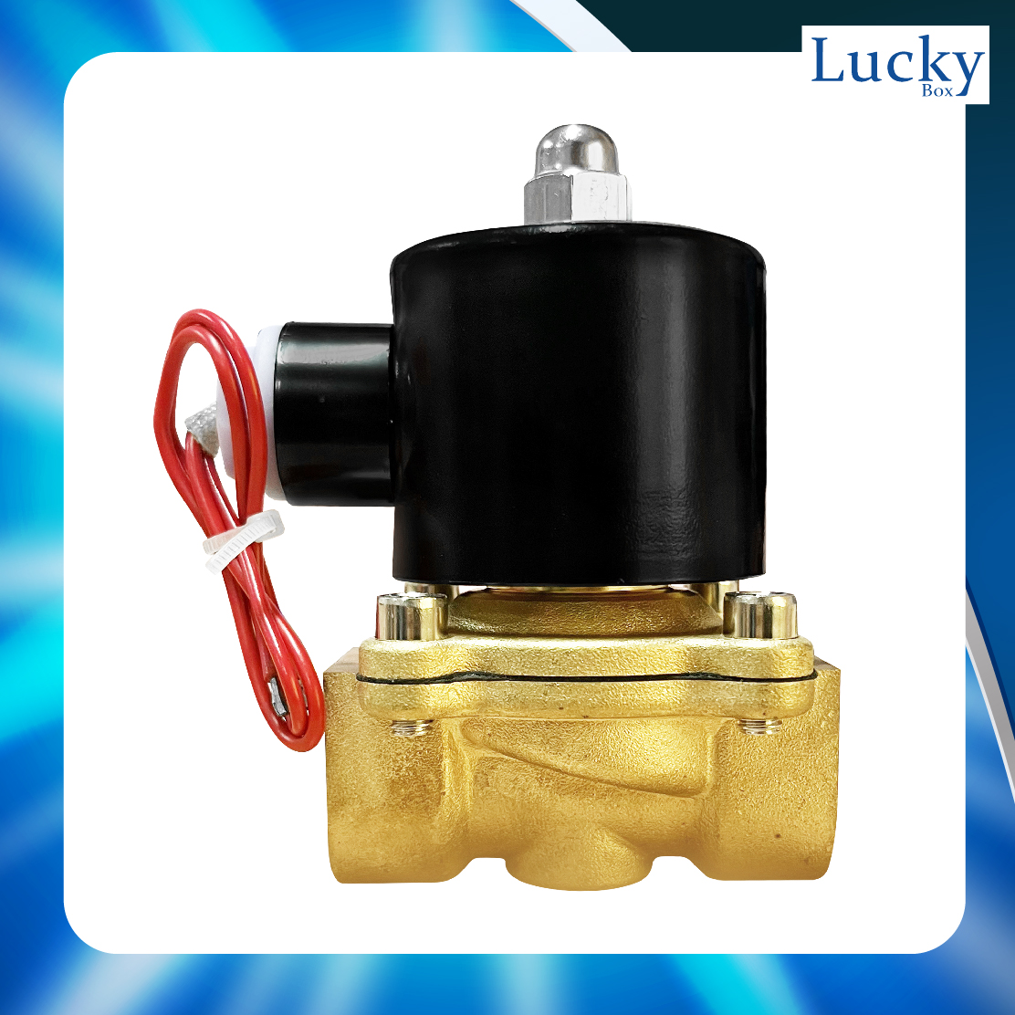 Solenoid Valve โซลินอยด์ทองเหลือง 3/4 นิ้ว (6 หุน) AC220V แบบกลม
