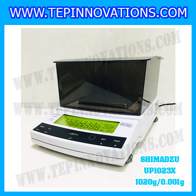 เครื่องชั่งดิจิตอล ทศนิยม 3 ตำแหน่ง รุ่น UP1023X 1020gx0.001g เครื่องชั่งละเอียดสูง1020g เครื่องชั่งน้ำหนัก1020g ตาชั่ง1020กรัม พิกัดน้ำหนัก 1020g ความละเอียด 0.001g ยี่ห้อ SHIMADZU รุ่น UP1023X