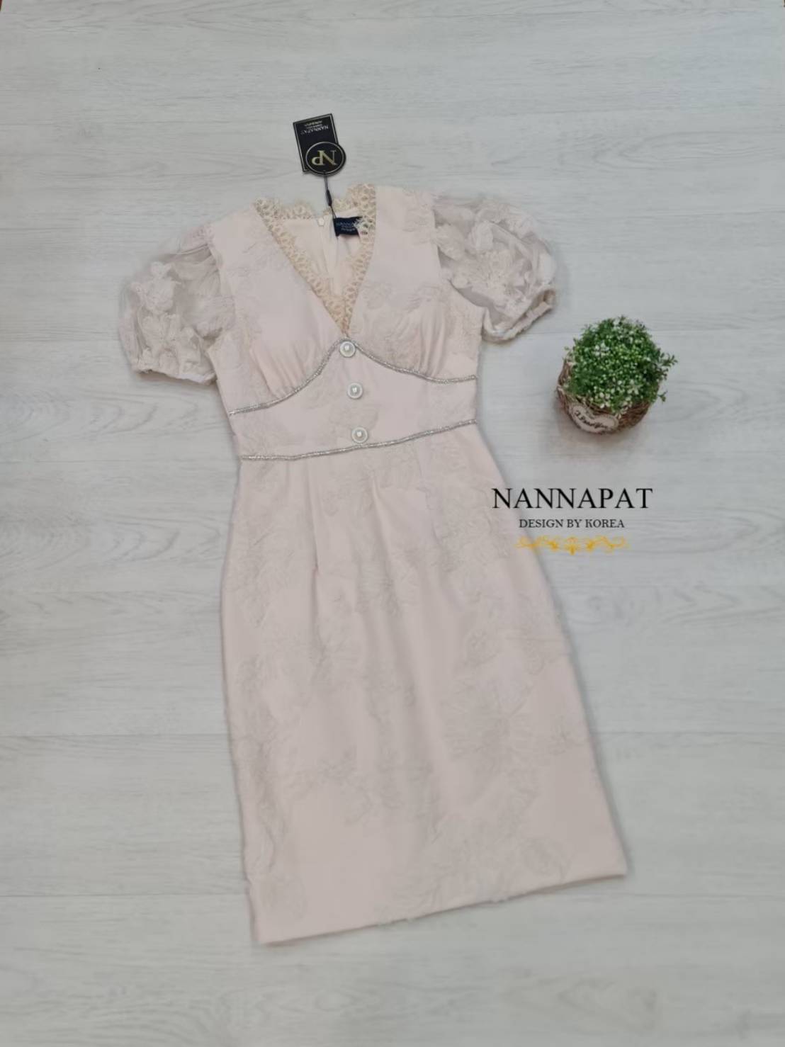Dress งานซิปหลัง มีฟองน้ำ