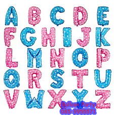 ลูกโป่งตัวอักษรสีชมพู ขนาด 14 นิ้ว Alphabet Letter Foil Balloon Pink Color
