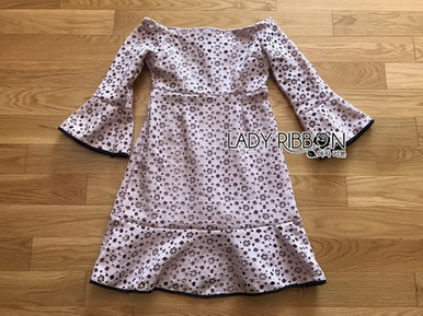 เดรสเปิดไหล่ผ้าลูกไม้