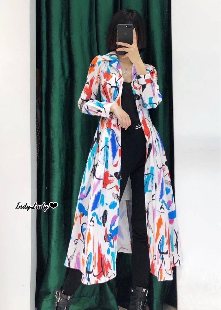 Dress ทรงสวย พิมพ์ลายสีสดใส