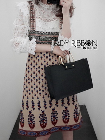 Lady Rosie White Lace Shirt Dress