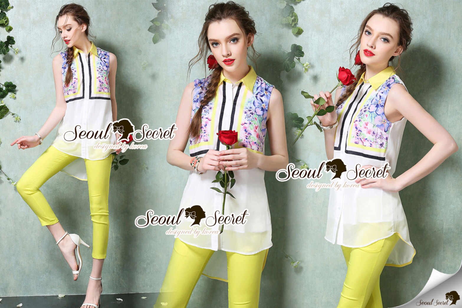 Say's... Yellow Collar Blossom Colors Set