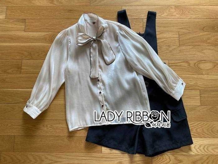 เซทเสื้อเชิ้ตผ้าซิ้ลค์สีแซนด์