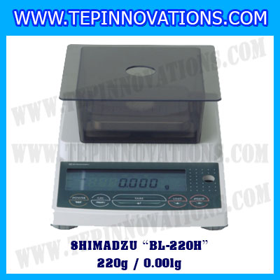 เครื่องชั่งดิจิตอลทศนิยม3ตำแหน่ง BL-220H พิกัด 220g x 0.001g เครื่องชั่งละเอียดสูง220g เครื่องชั่งน้ำหนัก220g ตาชั่ง220กรัม ตาชั่งน้ำหนัก220g ยี่ห้อ SHIMADZU รุ่น BL-220H