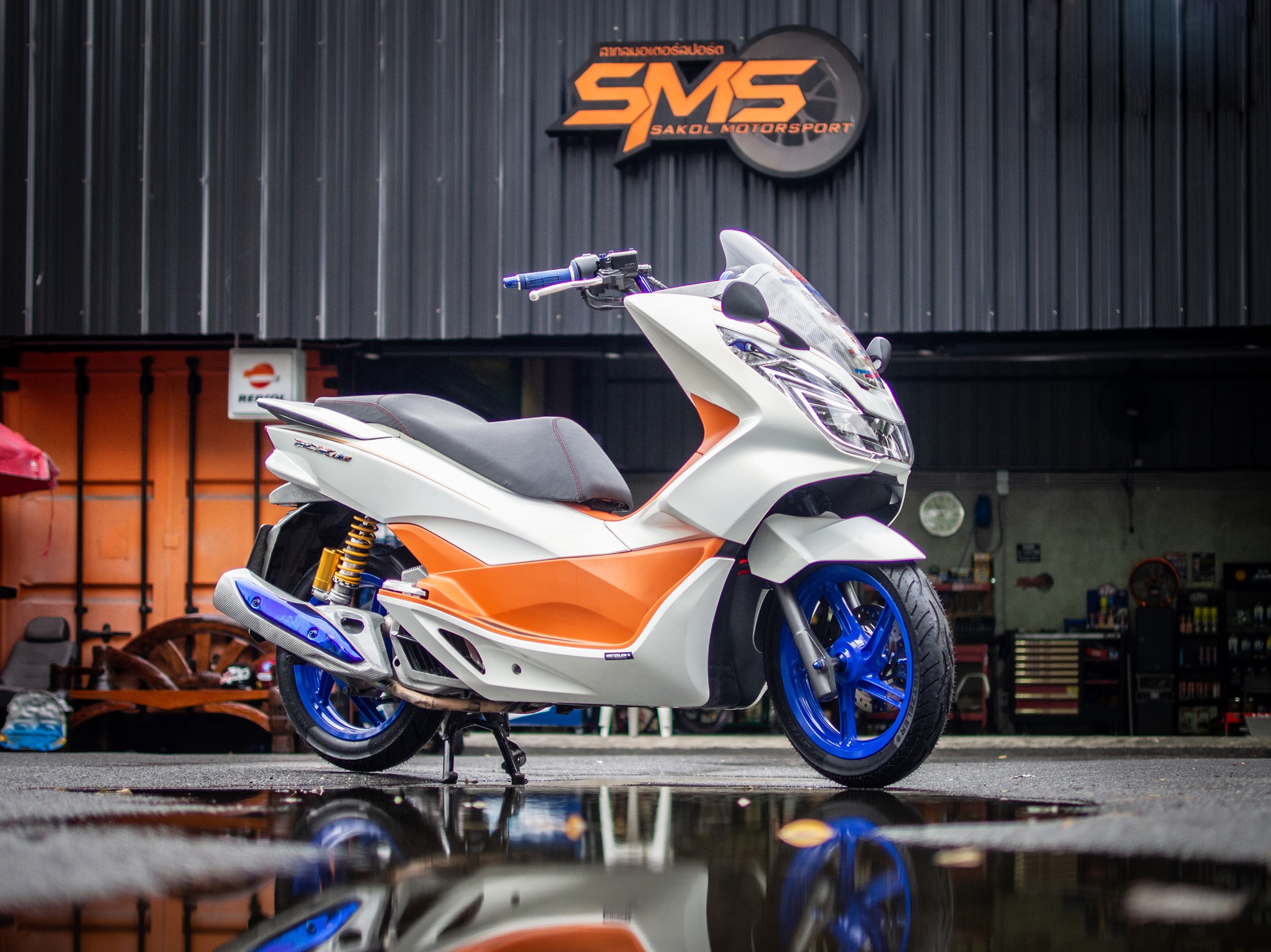 ยางมอเตอร์ไซค์ ขนาด 80/90-14 F 40S TL รุ่น SPORTEC STREET ชนิด TL ยี่ห้อ Metzeler