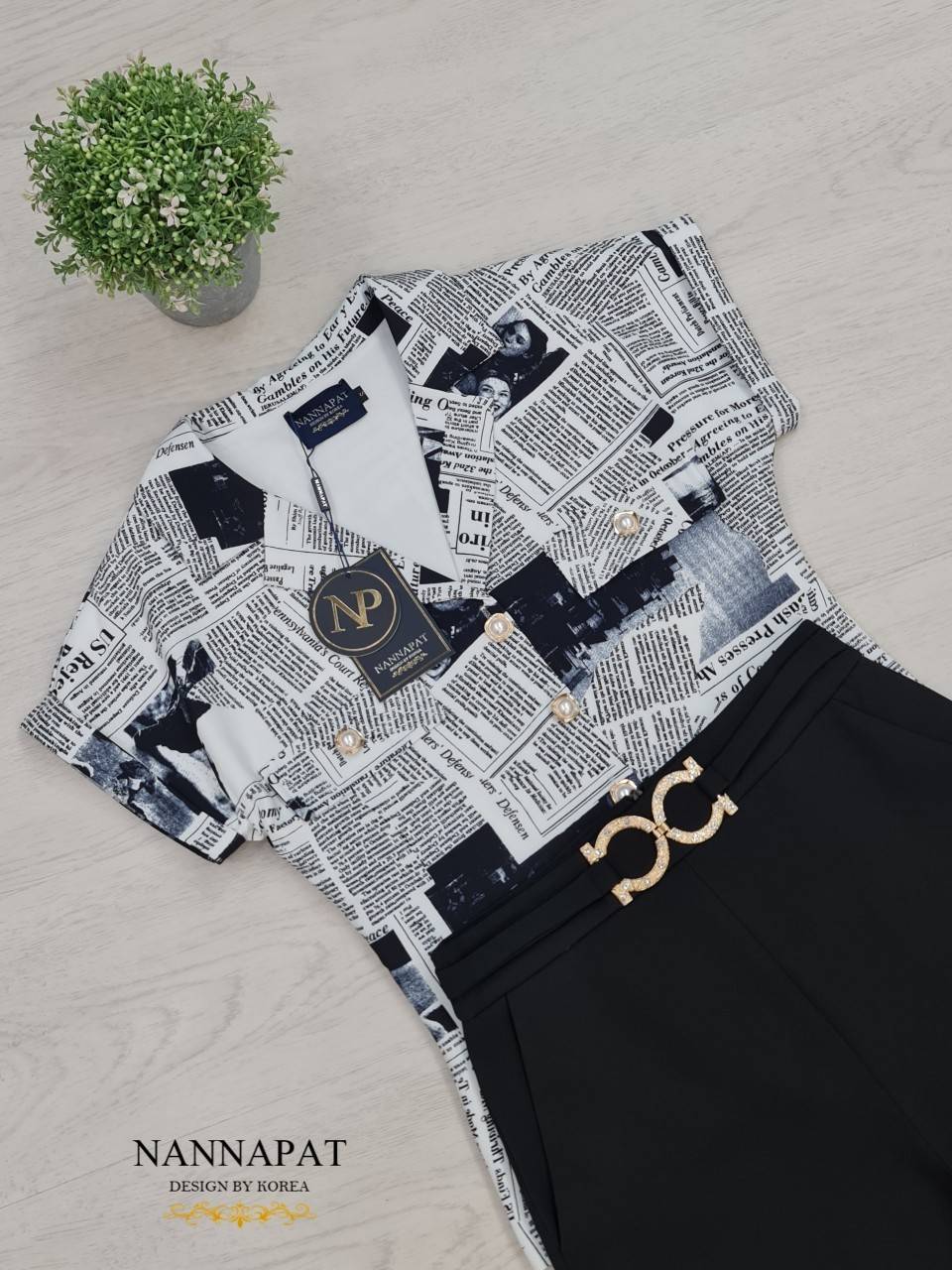 เสื้อกระดุมหน้า ลายเก๋ไก๋