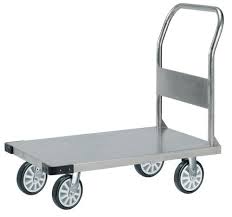 รถเข็นสแตนเลสแฮนด์พับได้ รับน้ำหนัก 350kg.