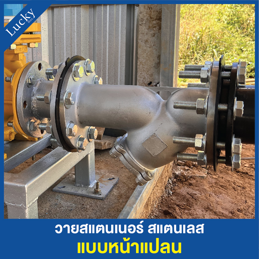 Y Strainer วายสแตนเนอร์ สแตนเลส ขนาด 4 นิ้ว แบบหน้าแปลน 10K