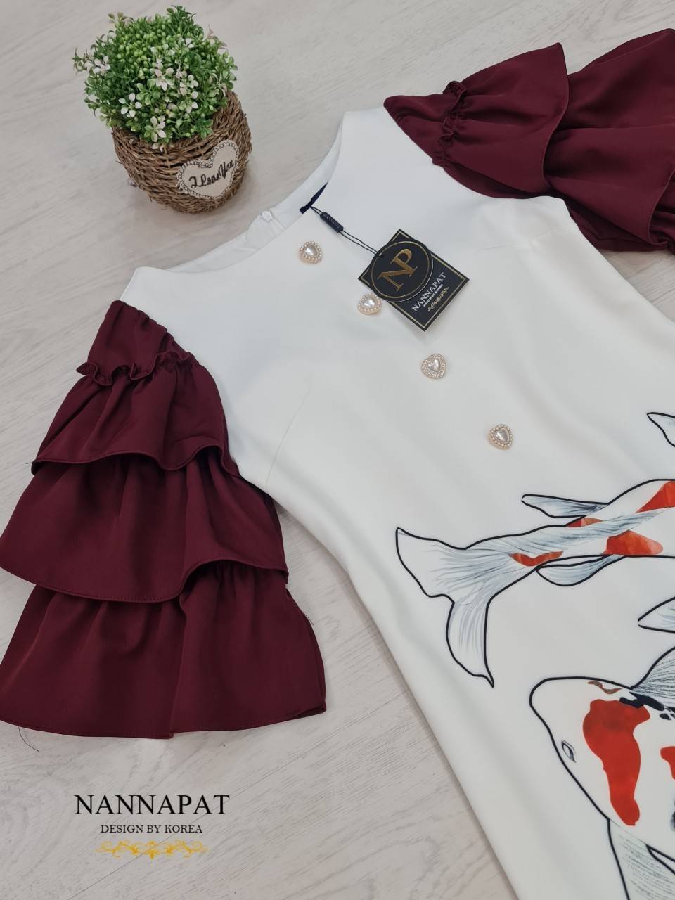 Dress งานซิปหลัง มีฟองน้ำอก