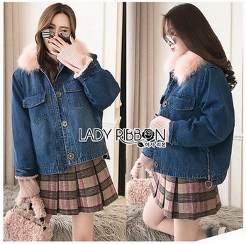 Lady Ribbon Denim Jacket