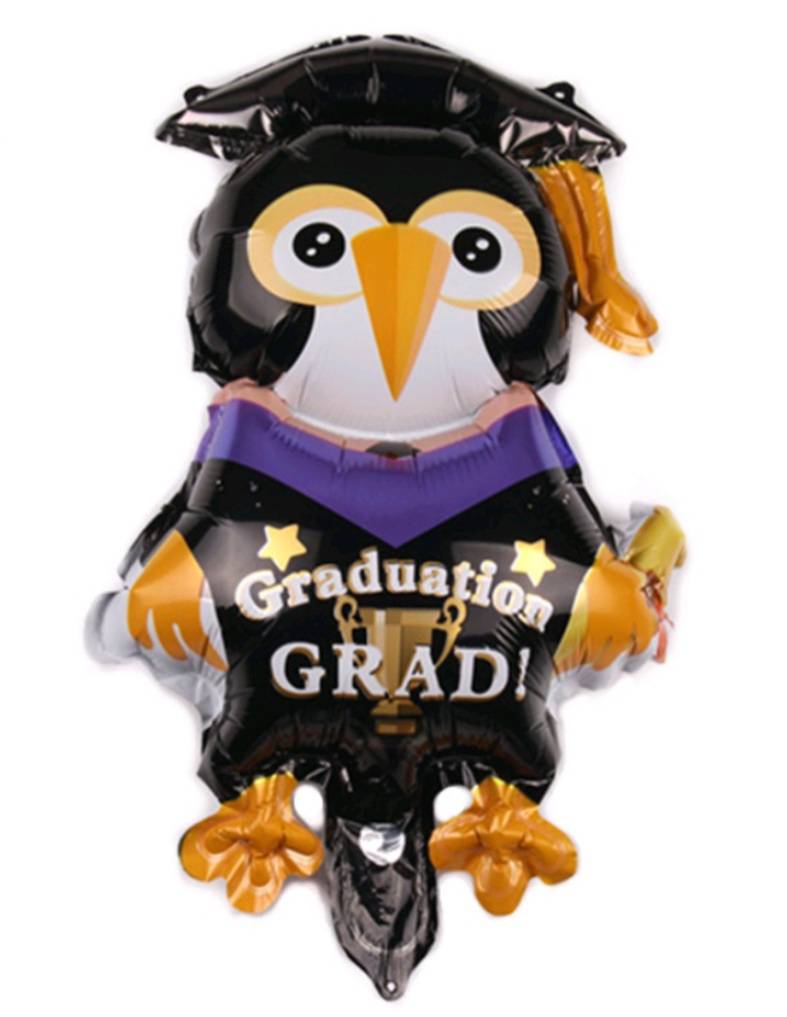 ลูกโป่งนกฮูกรับปริญญา ขนาดมินิ Congrats owl balloons