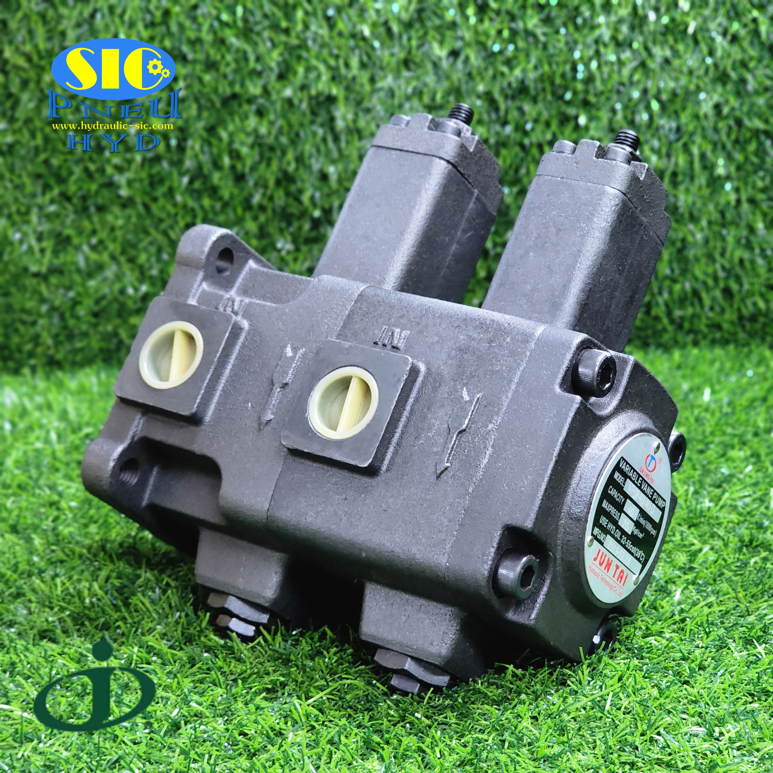 VP-DF1515,2020,3030,4040-D : Double Variable Vane Pump , ปั้มไฮดรอลิค2ตอนแบบใบพัด ปรับค่าได้ JUNTAI