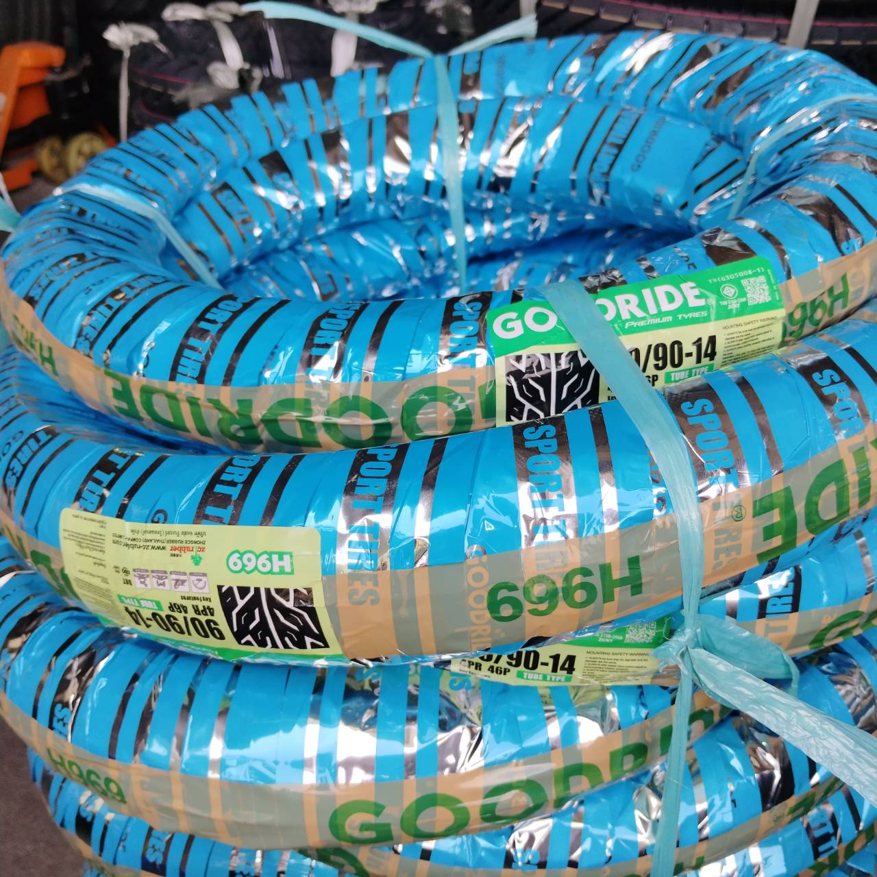 ยางมอเตอร์ไซค์ ขนาด 50/100-17 60/90-17 80/90-17 รุ่น H969 ชนิด TT ยี่ห้อ GOODRIDE