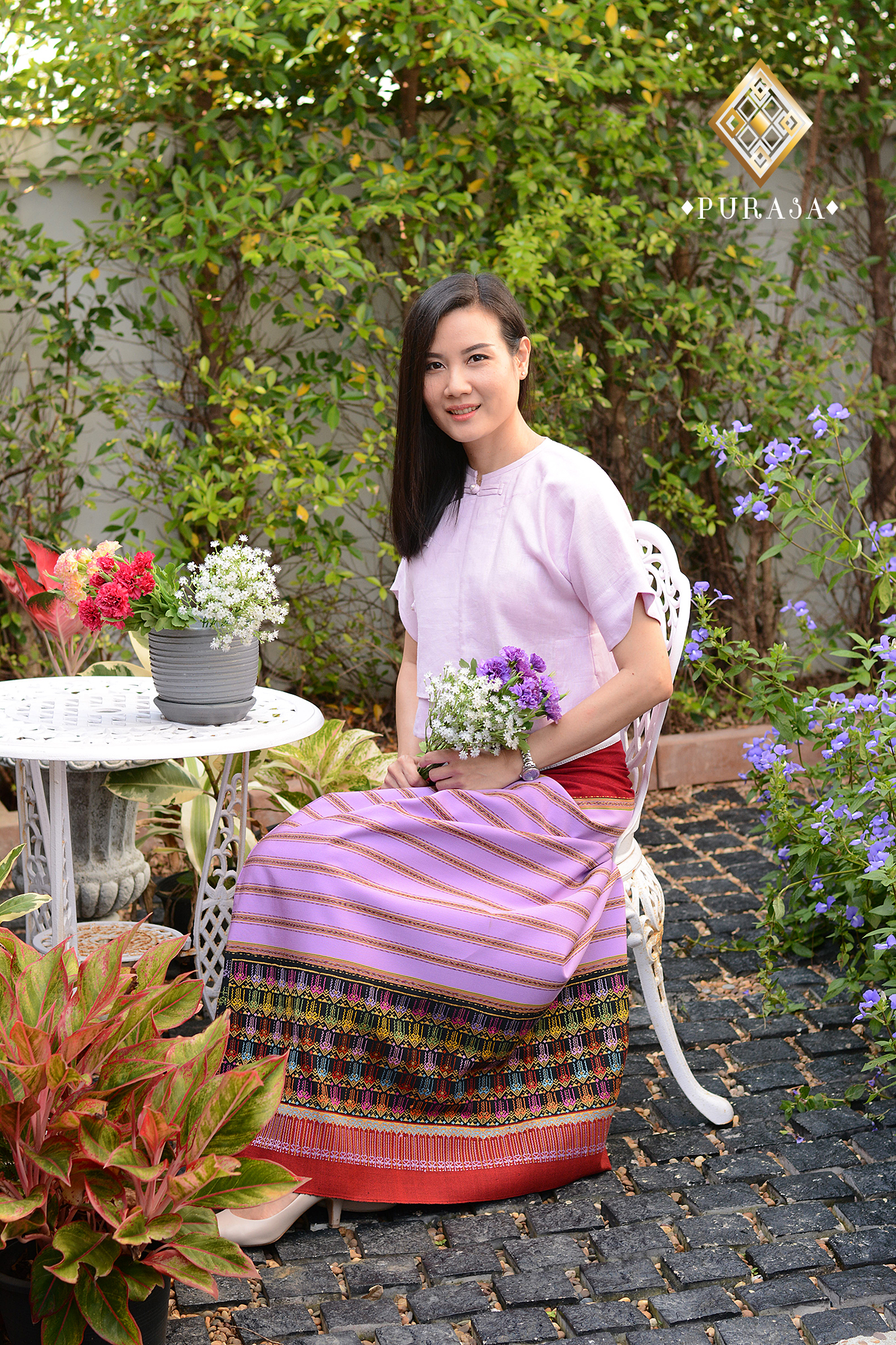 เสื้อไทลื้อผ้าลินิน