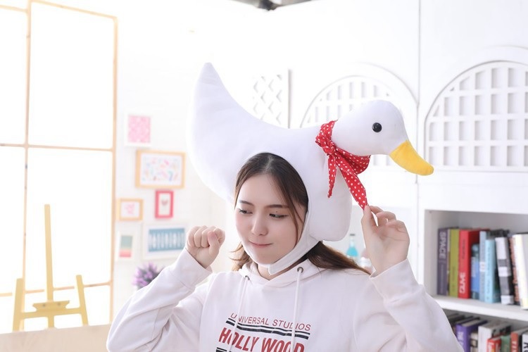 หมวกเป็ดสีขาว เป็ดย่าง MK