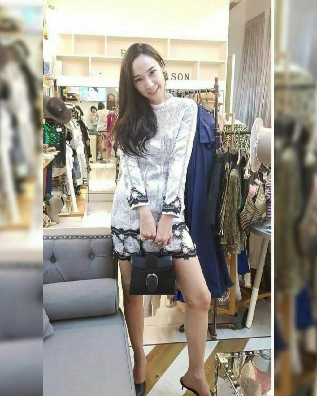เดรสสวยซับในอย่างดี ซิปหลัง