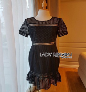 Lady Ribbon Chloe Ruffle Midi Dress