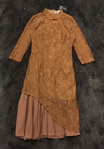 ลูกไม้คอจีนแขน 5 ส่วน ทรงสวย