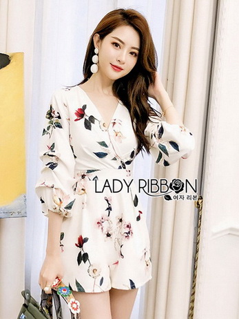 Lady Printed Jumpsuit จัมป์สูทขาสั้น