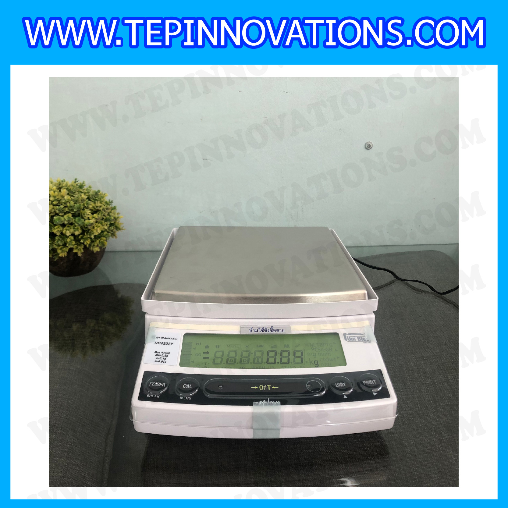 เครื่องชั่งดิจิตอล ทศนิยม 2 ตำแหน่ง รุ่น UP4202Y พิกัด4200gx0.01g เครื่องชั่งละเอียดสูง4200g เครื่องชั่งน้ำหนัก4200g ตาชั่ง4200กรัม พิกัดน้ำหนัก 4200g ความละเอียด 0.01g ยี่ห้อ SHIMADZU รุ่น UP4202Y