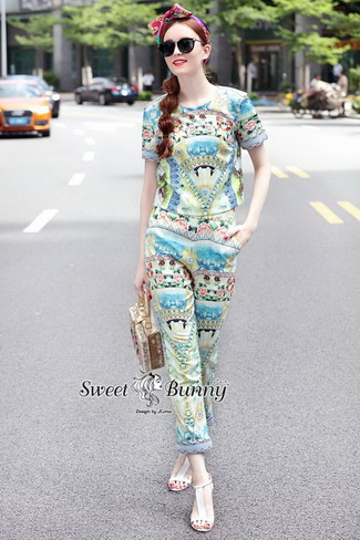 ชุดเซ็ทเสื้อ+กางเกงงานปัก
