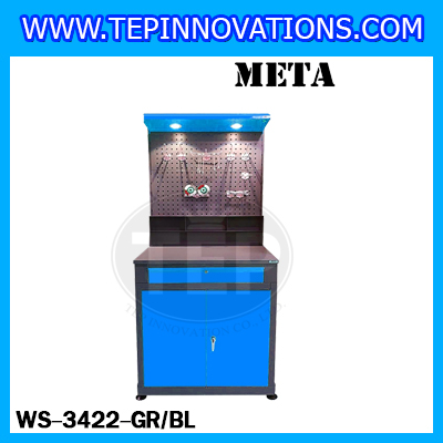 โต๊ะทำงานพร้อมเก็บเครื่องมือ Workstation Knockdown รุ่น WS-3432