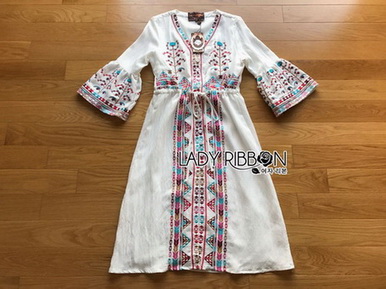 Lady Amelia Modern Hippie Embroidered Dress