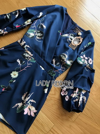 Lady Printed Jumpsuit จัมป์สูทขาสั้น