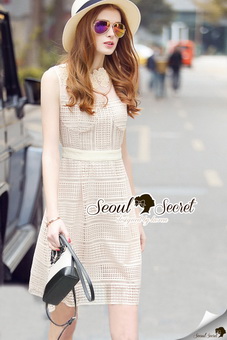 SS14290816 Seoul Secret Say's .... Creamy Lacely Princess Dress