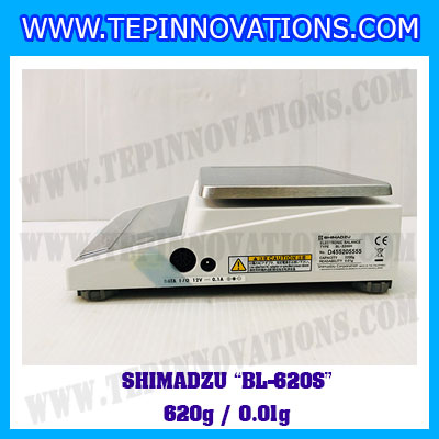 เครื่องชั่งดิจิตอลทศนิยม2ตำแหน่ง BL-620S พิกัด 620g x 0.01g เครื่องชั่งละเอียดสูง620g เครื่องชั่งน้ำหนัก620g ตาชั่ง620กรัม ตาชั่งน้ำหนัก620g ยี่ห้อ SHIMADZU รุ่น BL-620S