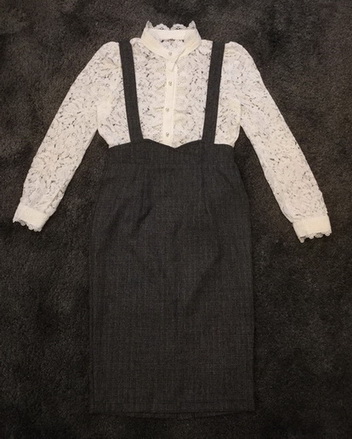 ชุดเซ็ตเสื้อ+เอี๊ยมแขนยาว