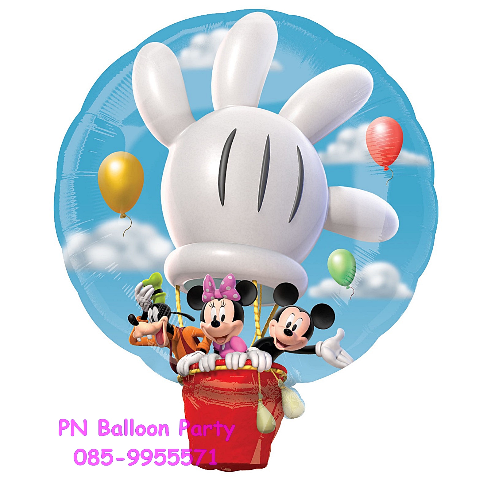 ลูกโป่งดิสนี่ย์ บอลลูนถุงมือบ้านมิกกี้เม้าส์ Mickey Mouse Disney Glove Balloons