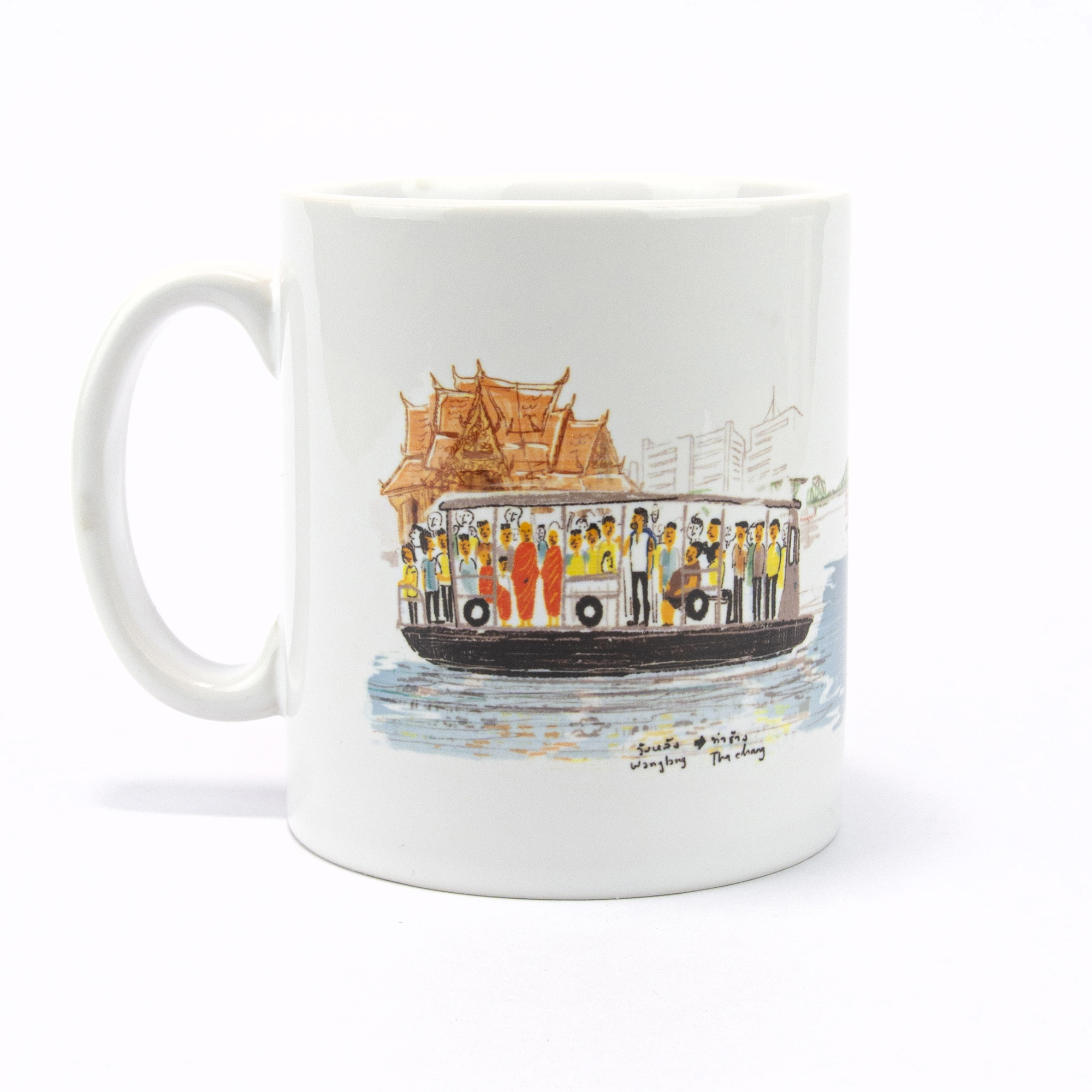 แก้วกาแฟลายเรือข้ามฟาก ขนาด 11oz