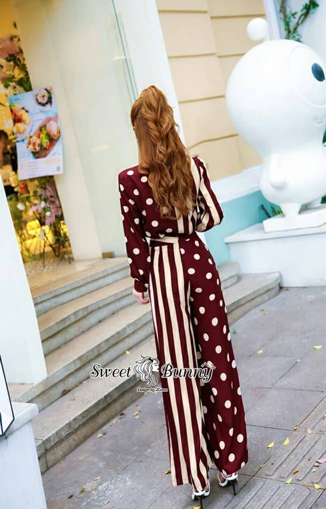 เสื้อเชิตแขนยาวทรงตรงลายริ้ว