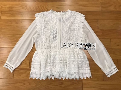 เสื้อผ้าชีฟองตกแต่งลูกไม้สไตล์วินเทจ