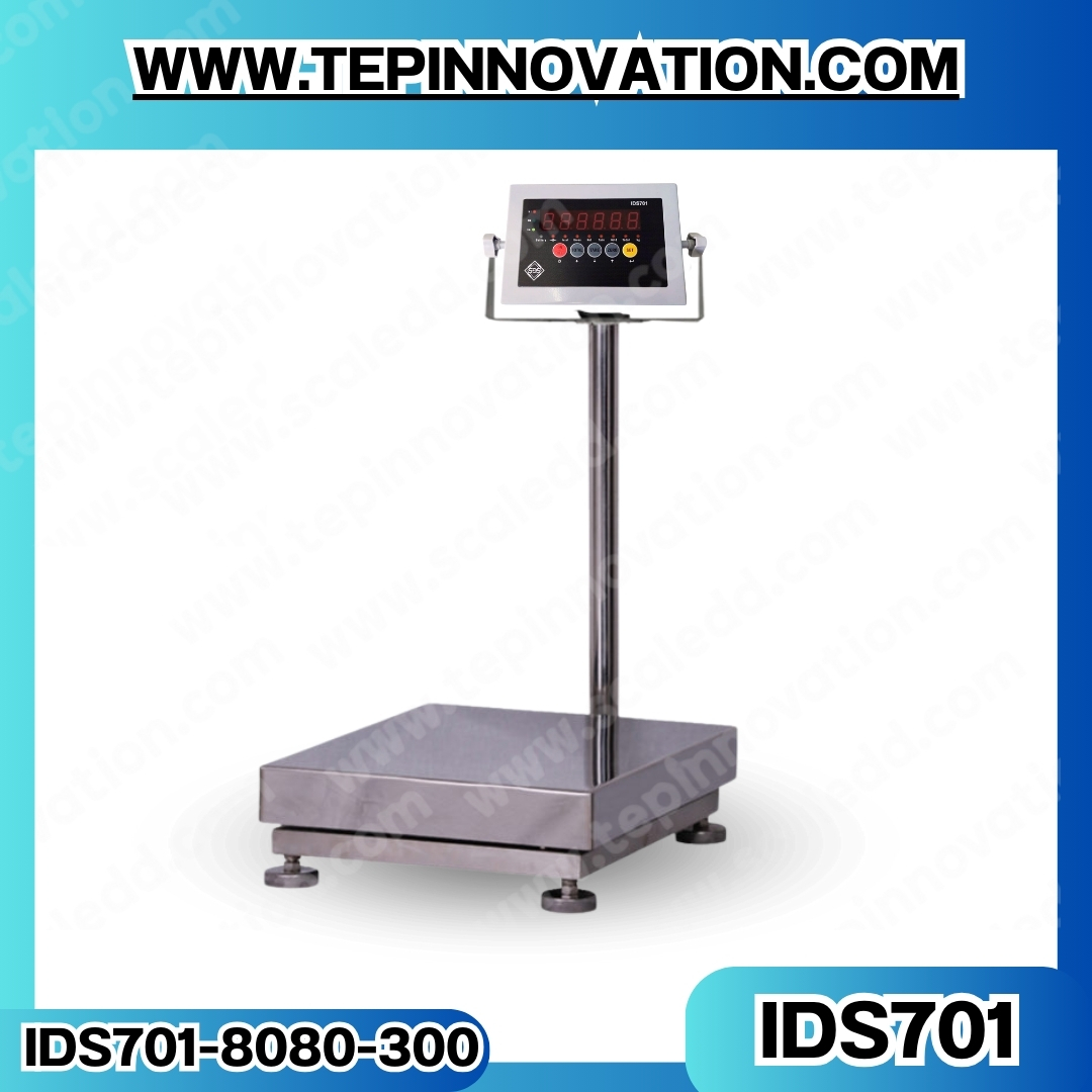 เครื่องชั่งน้ำหนักดิจิตอล พิกัด300kg ค่าละเอียด20g ยี่ห้อ SDS รุ่น IDS701 ขนาดแท่น80*80cm