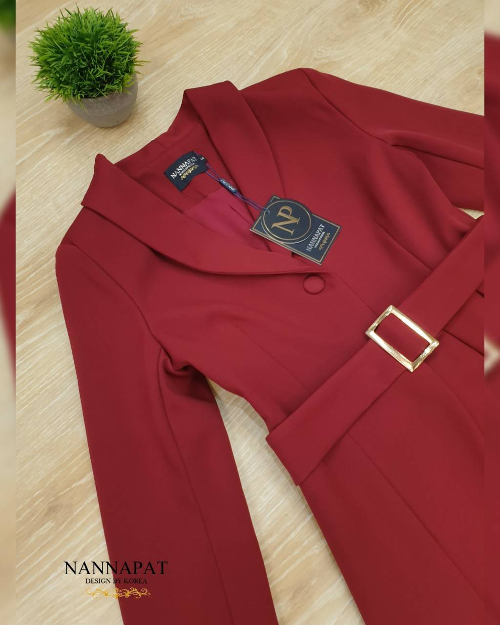 เสื้อกระดุมหน้ากางเกงมีกระเป๋าข้าง