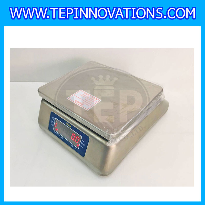 เครื่องชั่งกันน้ำ ตั้งโต๊ะ พิกัดน้ำหนัก 3Kg อ่านค่าละเอียด 0.5g เครื่องชั่งดิจิตอล3000g เครื่องชั่งกันน้ำ3000g ตาชั่งสแตนเลส3000g เครื่องชั่งน้ำหนัก3000g ยี่ห้อ SDS รุ่น IDS04-3K
